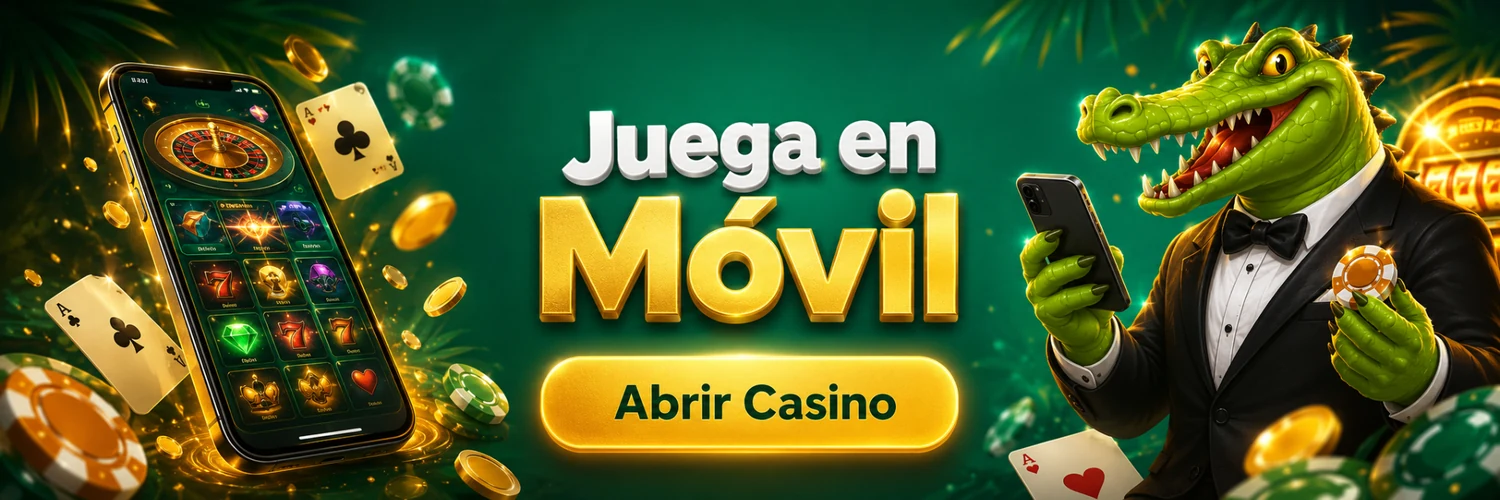 Croco Casino móvil en smartphone con interfaz de juegos